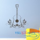 Декоративная наклейка Инструментальная гитара в орнаменте