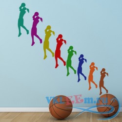 Декоративная наклейка Женский баскетбол