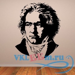 Декоративная наклейка портрет Бетховена