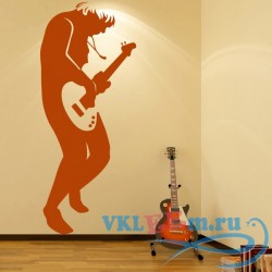 Декоративная наклейка Rock Guitarist Wall Stickers Music Wall Art