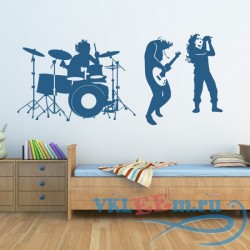 Декоративная наклейка Rock Band Wall Sticker Music wall Art