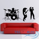 Декоративная наклейка Rock Band Wall Sticker Music wall Art
