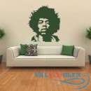 Декоративная наклейка Jimmy Hendrix Profile Wall Sticker Icon Wall Art