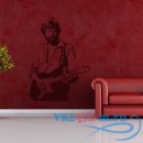Декоративная наклейка Эрик Клаптон с гитарой