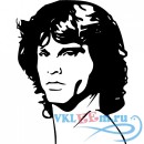 Декоративная наклейка Jim Morrison Portrait Wall Sticker Icon Wall Art