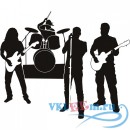 Декоративная наклейка Группа на Инди-рок музыкантов 