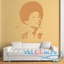 Декоративная наклейка Young Michael Jackson Jackson 5 Icons &amp; Celebrities Wall Stickers Home Decals