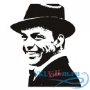 Декоративная наклейка Frank Sinatra Portrait Icons &amp; Celebrities Wall Stickers Home Decor Art Decals