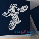Декоративная наклейка BMX прыжок