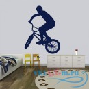 Декоративная наклейка трюки на bmx