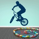 Декоративная наклейка трюки на bmx