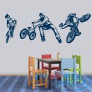 Декоративная наклейка Трюк на велосипеде BMX