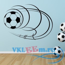 Декоративная наклейка Spinning Football Wall Sticker Sport Wall Art