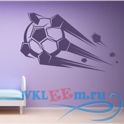 Декоративная наклейка Flying Football Wall Sticker Sport Wall Art