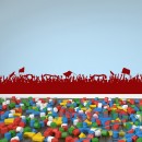 Декоративная наклейка Football Crowd Wall Sticker Sport Wall Art