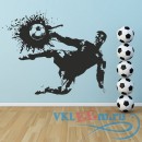 Декоративная наклейка Footballer Shoot Wall Sticker Sports Wall Art