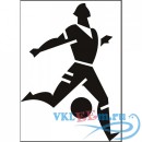 Декоративная наклейка Football Player Wall Sticker Sports Wall Art
