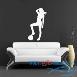 Декоративная наклейка Женский футбол