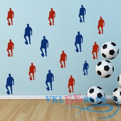 Декоративная наклейка Football Player Pose Set Wall Stickers Creative Multi Pack Wall Decal Art