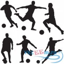 Декоративная наклейка Football Group Football Creative Multipack Wall Stickers Gym Sports Art Decals