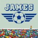Декоративная наклейка Personalised Name Football Wall Sticker Sports Art Decals Decor