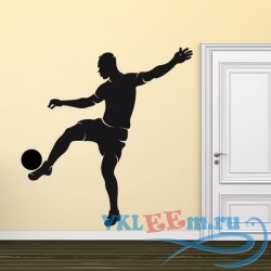 Декоративная наклейка Striker Football Sports Wall Art Decals Wall Stickers