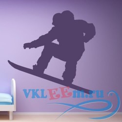 Декоративная наклейка Воздушный сноубордист