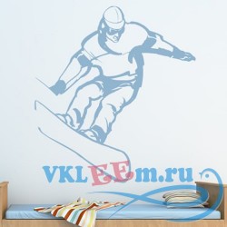 Декоративная наклейка Slop Snowboarder Wall Sticker Sport Wall Art