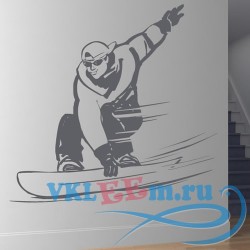 Декоративная наклейка Snowboarder Wall Sticker Sport Wall Art