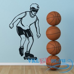 Декоративная наклейка Roller Blader Sports and Hobbies Wall Art Sticker Wall Decal