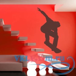Декоративная наклейка Skateboarder Wall Sticker Sport Wall Art