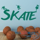 Декоративная наклейка SKATE Text Skateboarding Tricks Skateboarding Wall Stickers Sports Art Decals