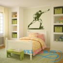 Декоративная наклейка Rugby Ball And Player Goal Kick Rugby Wall Stickers Gym Sport Decor Art Decals