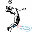 Декоративная наклейка Volleyballer Wall Sticker Sports Wall Art