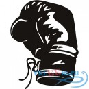 Декоративная наклейка боксерская перчатка
