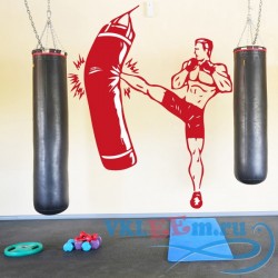 Декоративная наклейка Kickboxer Wall Sticker Sport Wall Art