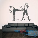 Декоративная наклейка Kickboxing Mid Kick Boxers Sport Wall Art Stickers