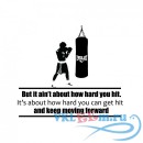 Декоративная наклейка It Aint About How Hard You Can Hit Quote Boxing Wall Stickers Sports Gym Decals