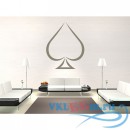 Декоративная наклейка Plain Ace of Spades Wall Stickers Sports And Hobbies Wall Art Decal