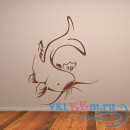 Декоративная наклейка Plain Koi Carp Under Sea Wall Art Stickers Wall Art Decal