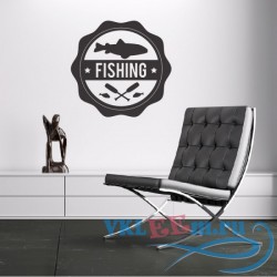 Декоративная наклейка Рыбалка знак