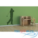 Декоративная наклейка Golf Portrait Forward Swing Wall Sticker Sports Wall Art Decal