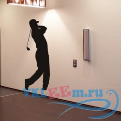 Декоративная наклейка Golf Forward Swing Wall Sticker Sport Wall Art