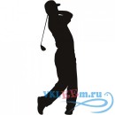 Декоративная наклейка Golf Forward Swing Wall Sticker Sport Wall Art