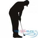 Декоративная наклейка Golf Putter Wall Sticker Sport Wall Art