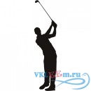 Декоративная наклейка Golf Swing Wall Sticker Sport Wall Art