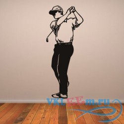 Декоративная наклейка Golfer Swing Sports And Hobbies Wall Art Sticker Wall Decal