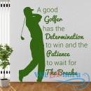 Декоративная наклейка Хороший гольфист гольф