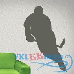 Декоративная наклейка Ice Hockey Player Wall Sticker Sports Wall Art