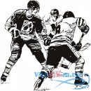Декоративная наклейка Ice Hockey Players Wall Sticker Sport Wall Art